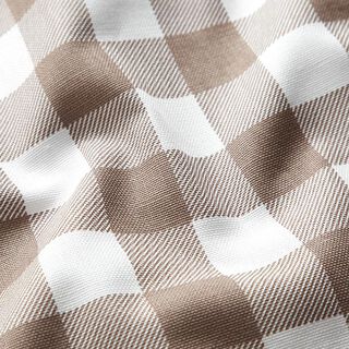Coated Cotton Checks – light brown, 