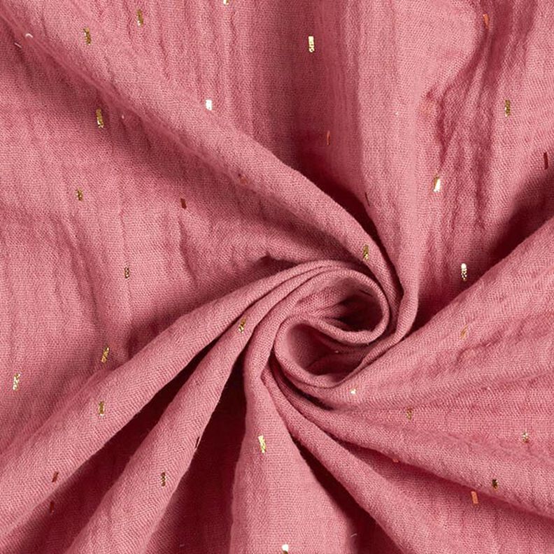 Rectangle Foil Print Muslin | by Poppy – dusky pink,  image number 3