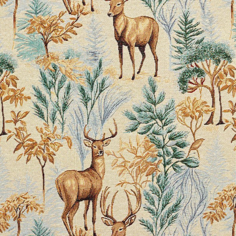 Decor Fabric Tapestry Fabric autumn forest &ndash; light beige/green,  image number 1