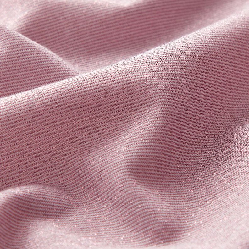 Melange glitter jersey – light dusky pink,  image number 2