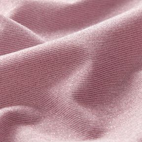 Melange glitter jersey – light dusky pink | Remnant 100cm, 