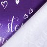 French Terry Never stop dreaming | Glitzerpüppi – lilac/aubergine,  thumbnail number 4