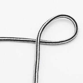 Cotton cord 2-colour [Ø 8 mm] – black, 