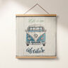 Decor Fabric Tapestry Fabric Panel „Bulli Adventure“ – beige,  thumbnail number 6