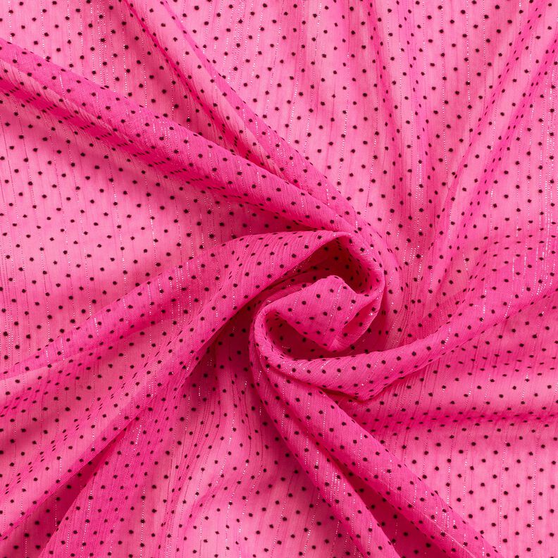 Glitter stripes and dots chiffon – purple, image number 3