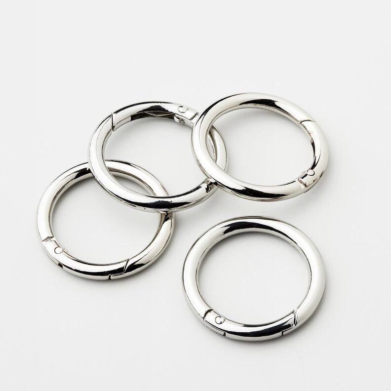 O-rings [4 pcs. | Ø 32 mm] – metallic silver,  image number 1