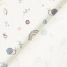 Cotton Jersey snails, mushrooms and rainbows – offwhite,  thumbnail number 4