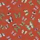 Cotton Jersey Butterflies – terracotta,  thumbnail number 1