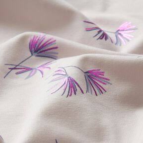 Cotton Jersey branches Foil Print – rosé, 