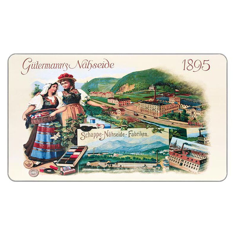 1895 Nostalgic Tin Sew-All Thread Set [ 100m | 48 pieces | 22 x 19 x 2 cm ] | Gütermann creativ,  image number 2