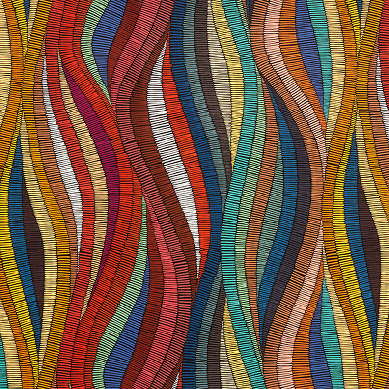 Outdoor Fabric Canvas Ethnic – orange,  image number 1