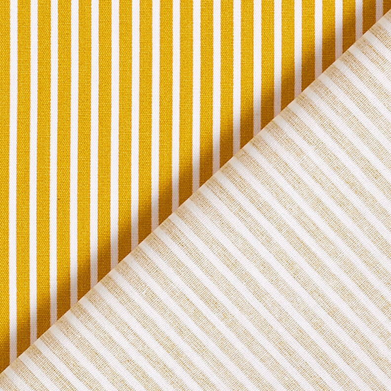 Cotton Poplin Stripes – mustard/white, image number 4