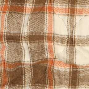 Quilted Fabric Flannel checked | Poppy Fabrics – beige, 