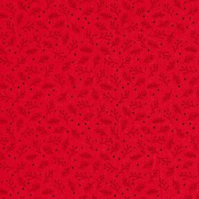 Cotton Poplin Festive Branches – dark red, 