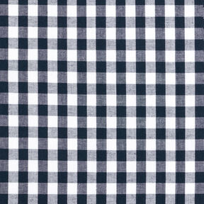 Cotton Vichy check 1 cm – blue-black/white, 