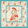 Satin panel birds and fairies | Katia Fabrics – aqua blue/cream,  thumbnail number 1