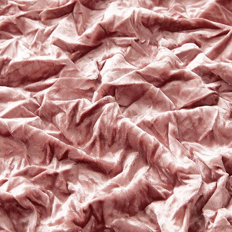 Crushed stretch velvet – dusky pink,  image number 2