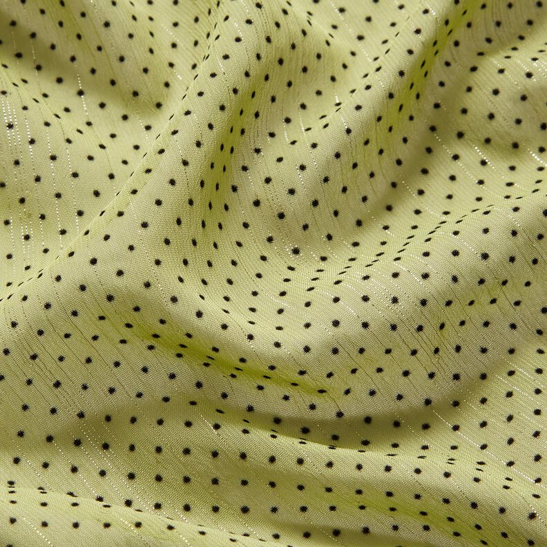Glitter stripes and dots chiffon – light olive, image number 2
