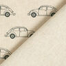 Decorative half Panama fabric VW Beetle Mini – natural/black,  thumbnail number 4