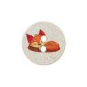 Polyester Button 2-Hole Recycling Fox [Ø15 mm] – beige, 