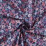Cotton Cretonne small flowers – lobster/navy blue,  thumbnail number 3