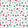 Cotton Cretonne Christmas Decorations – white/green,  thumbnail number 1