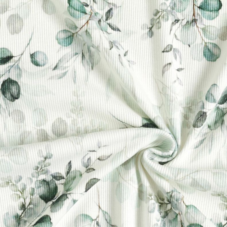 Ribbed Jersey Eucalyptus Digital Print – offwhite,  image number 3