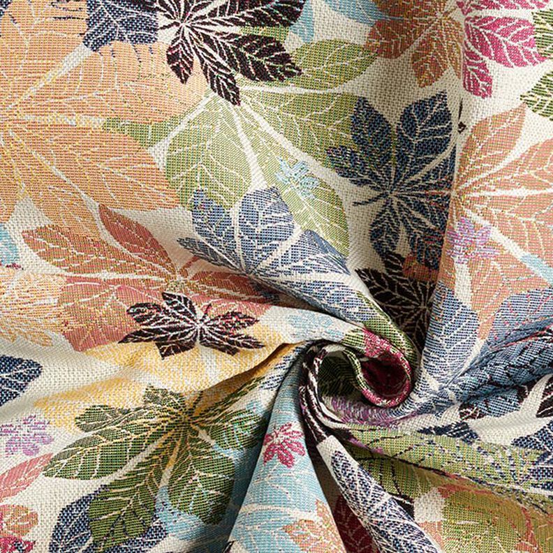 Jacquard Gobelin Leaves – offwhite, image number 3