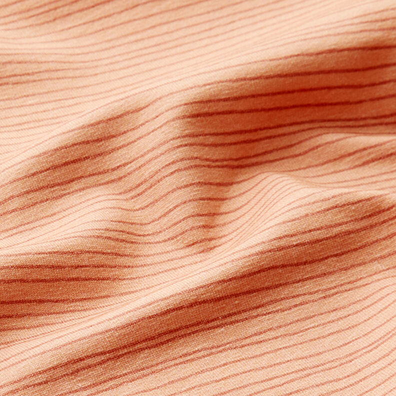 Narrow Stripes Cotton Jersey – salmon,  image number 2