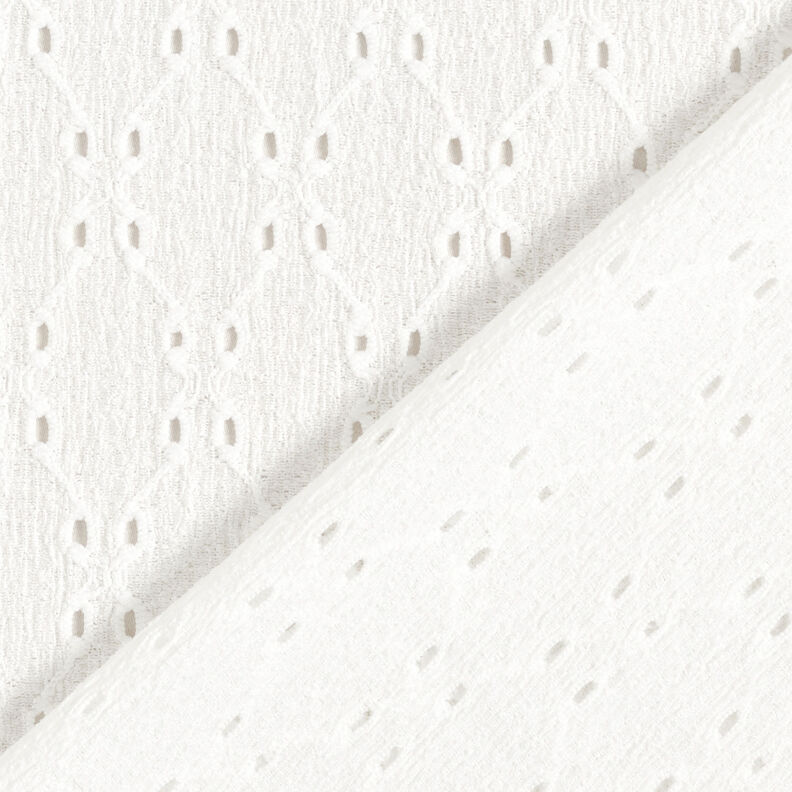 Crinkle jersey broderie anglaise – white,  image number 5