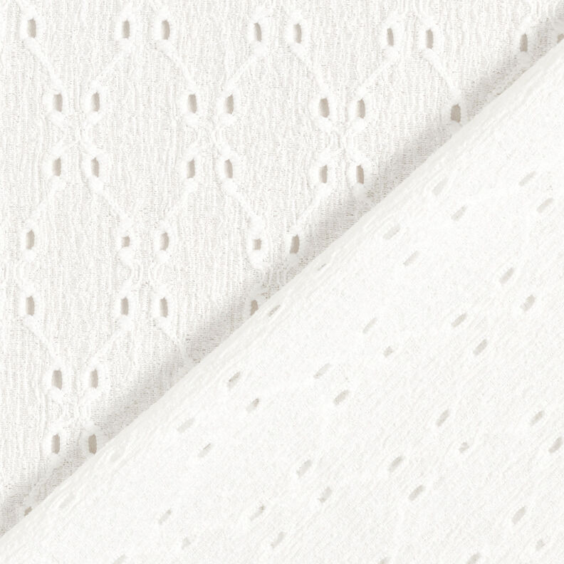 Crinkle jersey broderie anglaise – white,  image number 5
