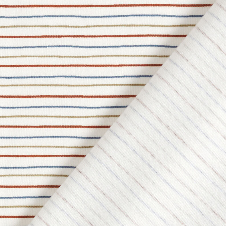 Cotton Jersey drawn lines – offwhite,  image number 4
