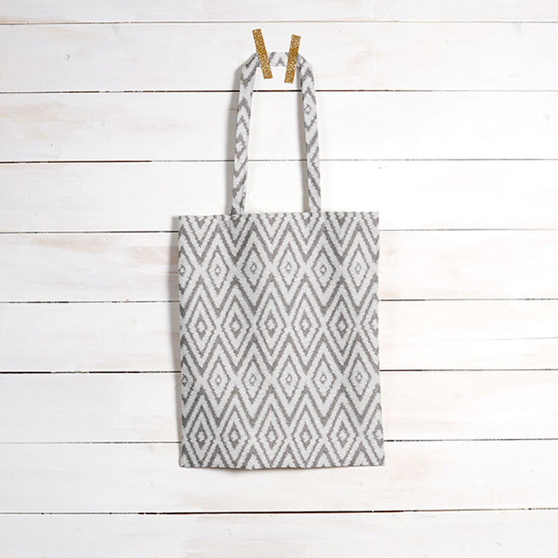Outdoor fabric jacquard Ethno – grey,  image number 7