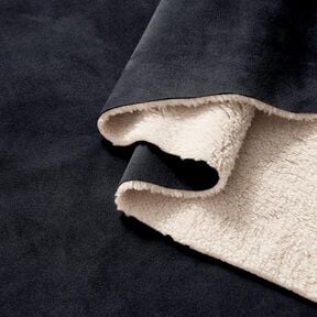 Velour with Sherpa Fur backing – black, 