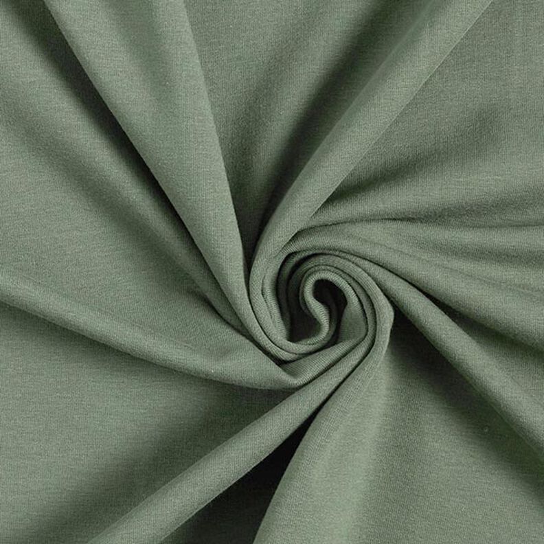 Light Cotton Sweatshirt Fabric Plain – pine, image number 1