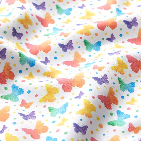 Decor Fabric Cotton Satin Butterflies,  image number 2