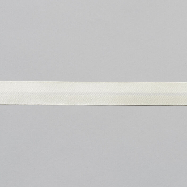Bias binding Satin [20 mm] – offwhite,  image number 1