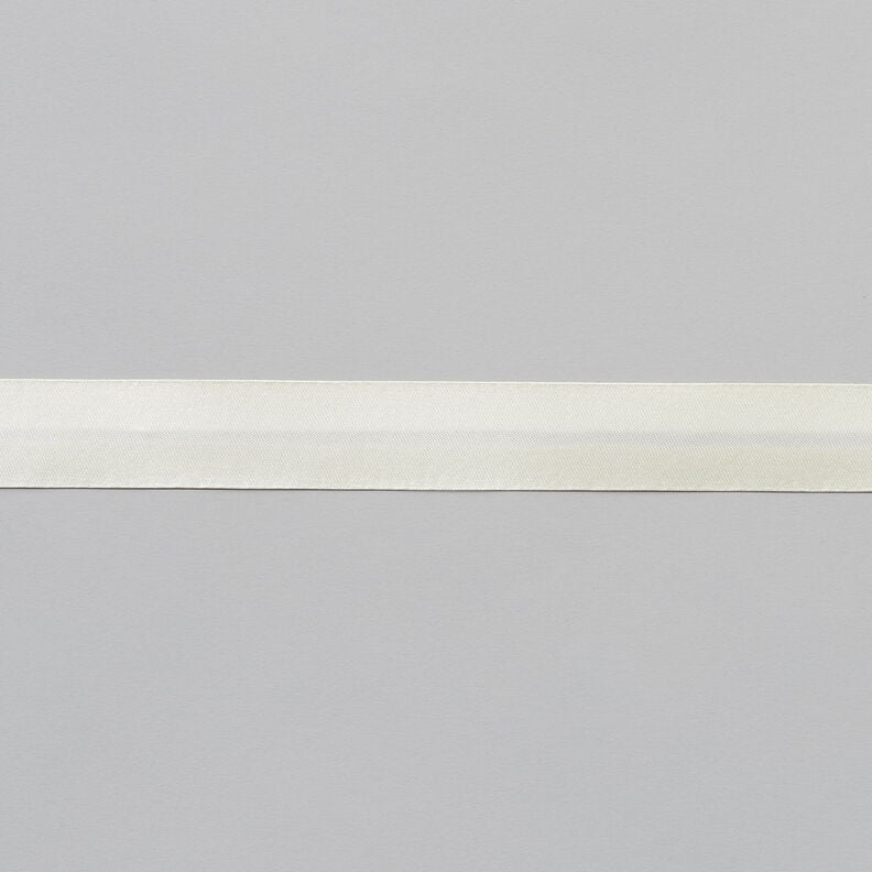 Bias binding Satin [20 mm] – offwhite,  image number 1
