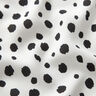 Irregular dots viscose fabric – white/black,  thumbnail number 2