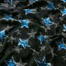 French Terry Star variations | Glitzerpüppi – black/blue,  thumbnail number 2