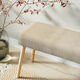 Upholstery Fabric Velvety Woven Look – light beige,  thumbnail number 6