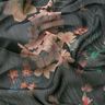 Chiffon flower meadow – black | Remnant 90cm,  thumbnail number 2