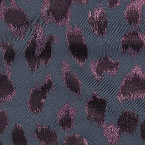 Jacquard leopard print Metallic | Poppy Fabrics – anthracite, 