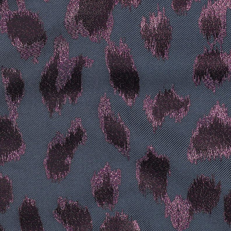 Jacquard leopard print Metallic | Poppy Fabrics – anthracite, image number 2