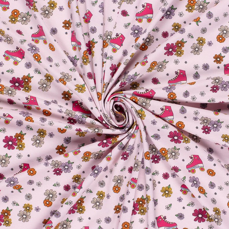Cotton Jersey Retro roller skates – rosé,  image number 3