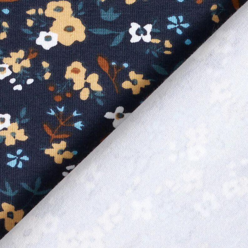 Cotton Jersey millefleurs – midnight blue,  image number 4