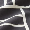 Decor Fabric Half Panama Abstract Grid – ivory/black,  thumbnail number 2