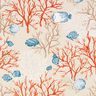 Decor Fabric Panama coral reef – light beige/terracotta,  thumbnail number 1