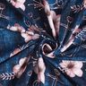 Cotton Jersey Blossoms & anchor | Glitzerpüppi – midnight blue/light dusky pink,  thumbnail number 3