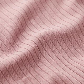 Plain ribbed jersey – dusky pink, 